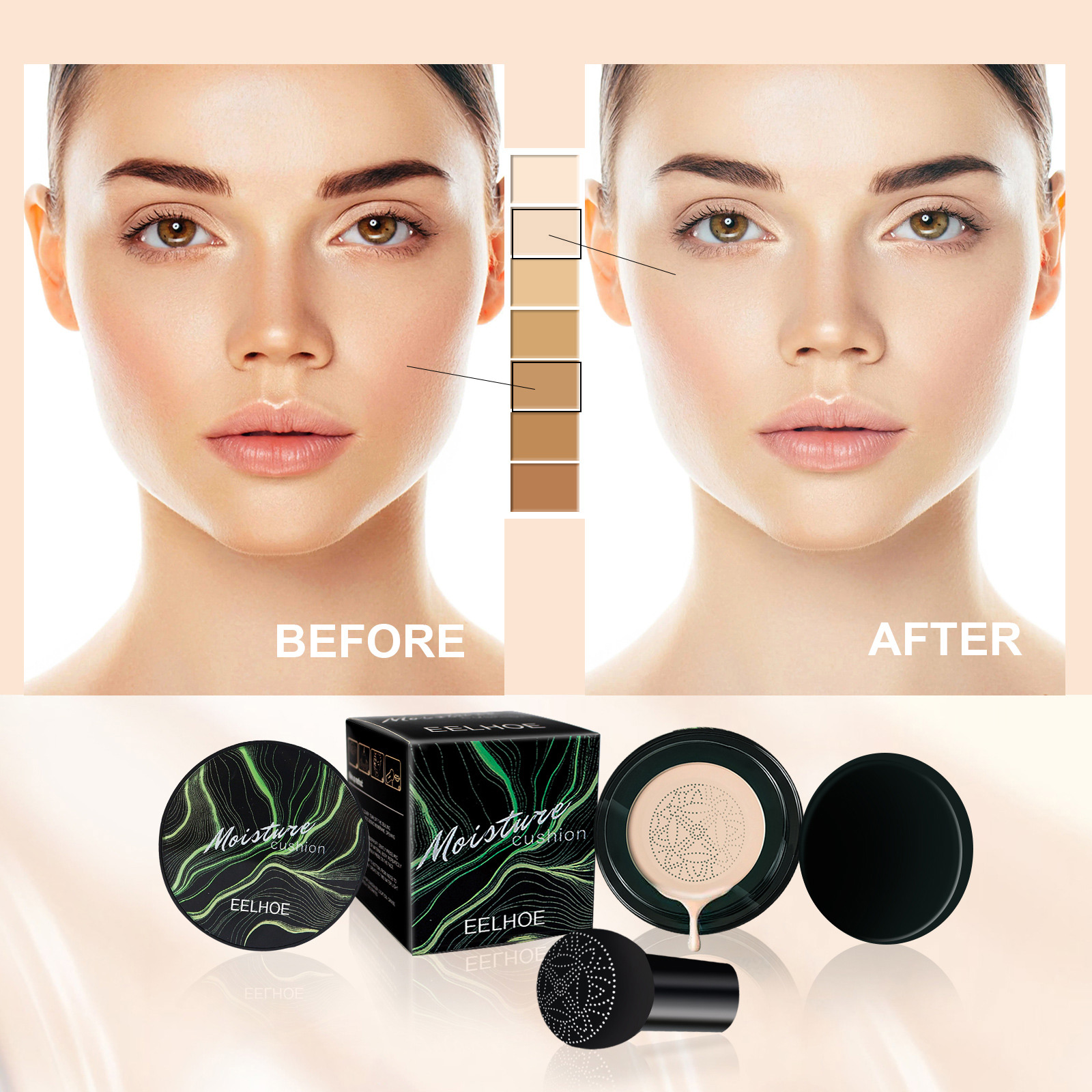 Mushroom Head Magic Air Cushio - đánh giá và giá Bb Cushion Korean